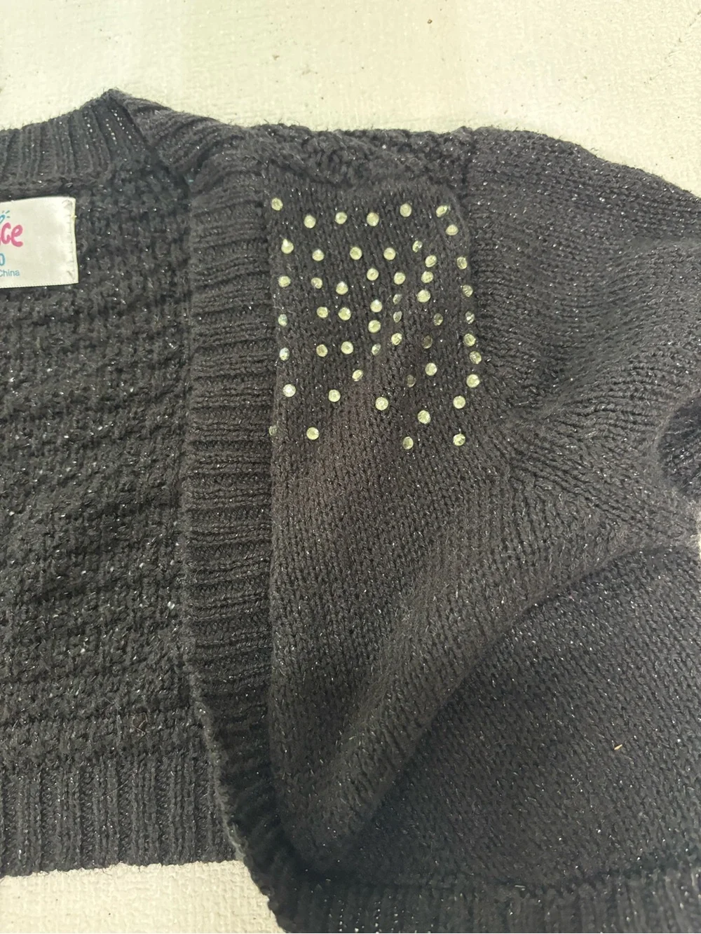 Size 8/10 Justice Shawl Sweater